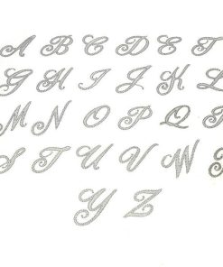 Border Alphabet Letter Clear Stickers, 1/2-Inch, 85-Count